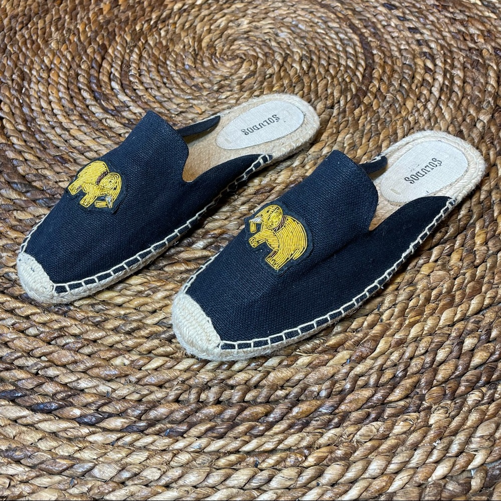 Soludos Elephant Beaded Espadrille Mules Slip-On - Picture 4 of 7
